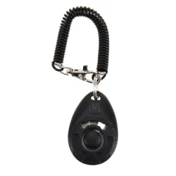 Dog trainer - adjustable keychain with sound - clicker - anti barking device