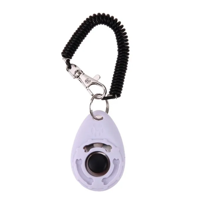 Addestratore di cani - portachiavi regolabile con suono - clicker - dispositivo anti abbaiare