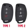Silikone bilnøgleetui - Hyundai - Elantra - Tucson - i40 - i20 - i10 - Creta - Santa Fe - 3 knapper