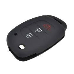 Portachiavi in silicone per auto - Hyundai - Elantra - Tucson - i40 - i20 - i10 - Creta - Santa Fe - 3 pulsanti