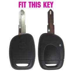 Cover portachiavi in silicone per auto - Renault - Clio - Kangoo - Master - Twingo - 1 pulsante