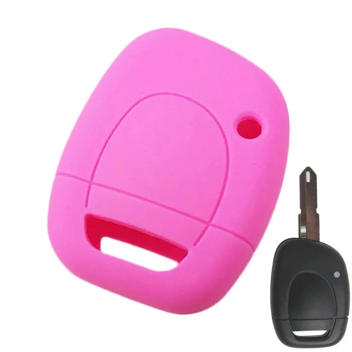 Bilnyckelfodral i silikon - Renault - Clio - Kangoo - Master - Twingo - 1 knapp