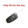 Silikone / kulfiber - bilnøglecover med nøglering - Audi - A3 - A4 - A5 - C5 - C6 - 8L - 8P