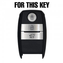 Silicone key case cover - 3 buttons - Kia - Rio - Ceed - Soul - Sportage - Sorento - Carens - Picanto