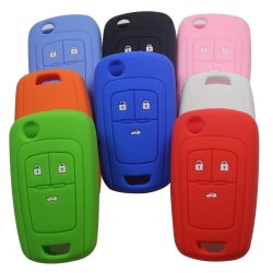 Silicone remote car key case cover - 3 buttons - Chevrolet Cruze