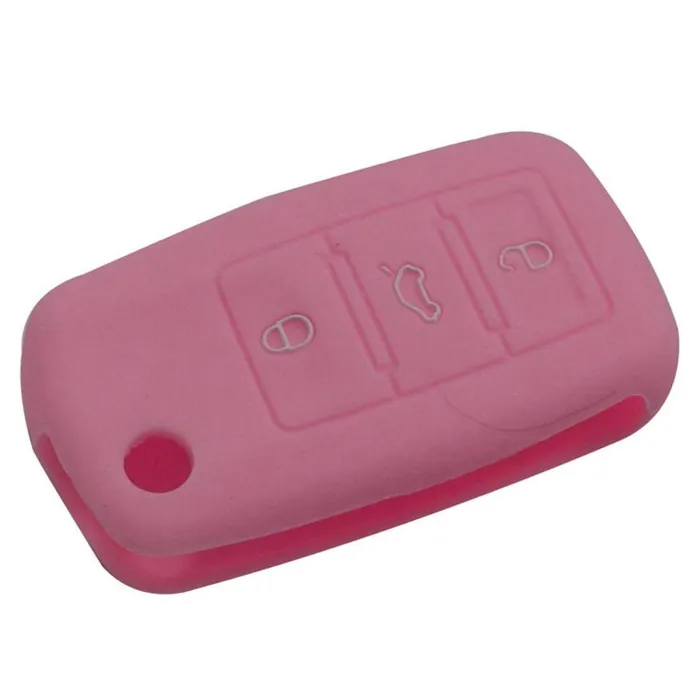 Siliconen autosleutel deksel - Volkswagen Golf Bora Jetta POLO Passat - Skoda Superb Octavia Fabia - Seat Ibiza LeonSleutels