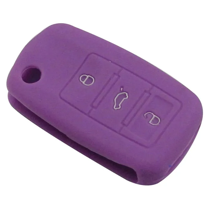 Siliconen autosleutel deksel - Volkswagen Golf Bora Jetta POLO Passat - Skoda Superb Octavia Fabia - Seat Ibiza LeonSleutels