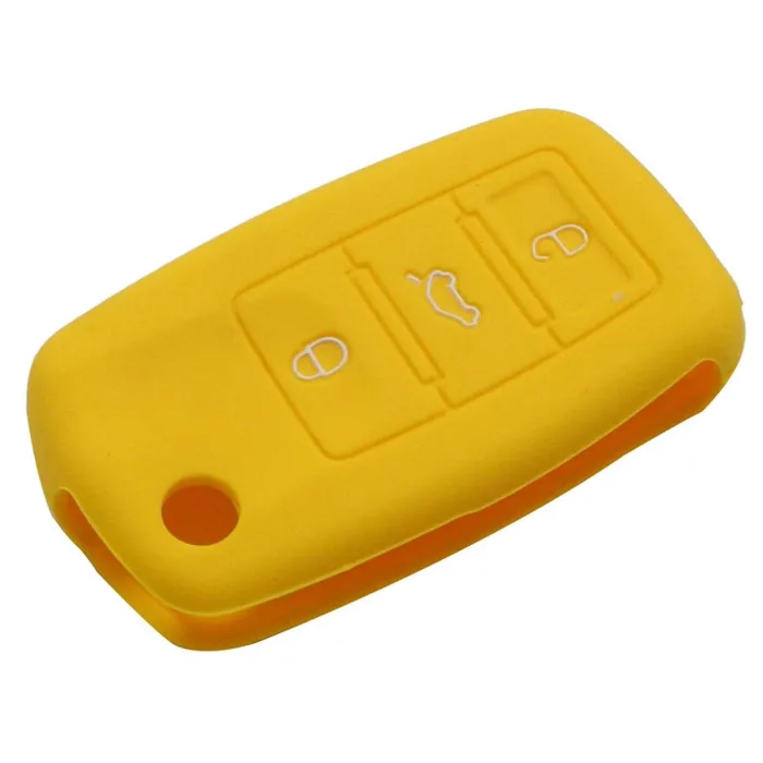Siliconen autosleutel deksel - Volkswagen Golf Bora Jetta POLO Passat - Skoda Superb Octavia Fabia - Seat Ibiza LeonSleutels