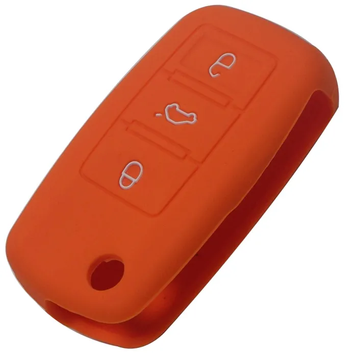 Siliconen autosleutel deksel - Volkswagen Golf Bora Jetta POLO Passat - Skoda Superb Octavia Fabia - Seat Ibiza LeonSleutels