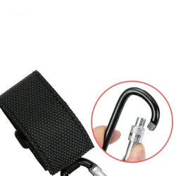 CochecitosGancho para cochecito de bebé - clip de aluminio con correa