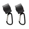 CochecitosGancho para cochecito de bebé - clip de aluminio con correa