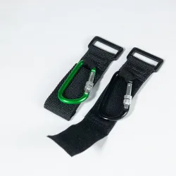 Kinderwagen wandelwagenhaak - aluminium clip met riemKinderwagens