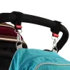 Baby stroller hooks - hanging straps - bag holder with metal buckle - 2 piecesPrams