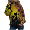 Hoodies & JerséisSudadera con capucha con estampado de gato - jersey de manga larga
