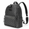 POLO - vintage leather backpack - plaid design