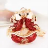 Pisces zodiac sign - crystal keychain