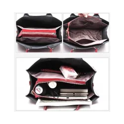 Modello serpente in pelle alla moda - borsa a tracolla / tracolla - 3 pezzi
