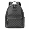 POLO - vintage leren rugzak - geruit designTassen