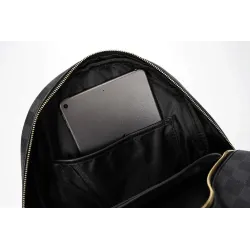 BolsosPOLO - mochila de cuero vintage - diseño a cuadros