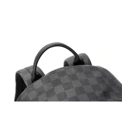 POLO - vintage leather backpack - plaid design