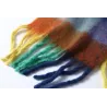 PañuelosChal de cachemira de colores con borlas - grande - cuadros / rayas