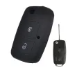 Silikone nøglecover til bilfjernbetjening - 2 knapper - VW - Skoda - Octavia - Fabia - Superb