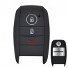 Silicone key case cover - 3 buttons - Kia - Rio - Ceed - Soul - Sportage - Sorento - Carens - Picanto