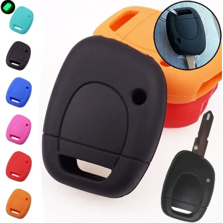 Siliconen autosleutelhoesje - Renault - Clio - Kangoo - Master - Twingo - 1 knopSleutels