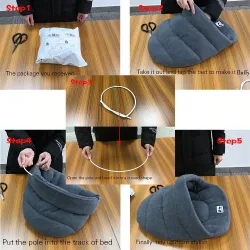 Camas & colchonetasCama de forro polar suave - caseta pequeña para perros / gatos
