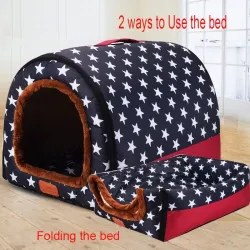 CuidadoCasa multifunción cálida para mascotas - cómoda perrera - colchoneta - cama plegable para dormir