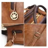 Modieuze leren handtas - crossbody - kleine clutch - henneplogo - set van 3Sets