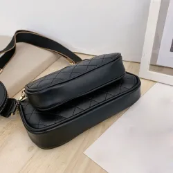 Skórzana torebka - crossbody - mała kopertówka - odpinany design - komplet 3 sztukiZestawy