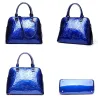 Sac à main en cuir - bandoulière - petit sac à main - imprimé fleurs - ensemble 3 pièces