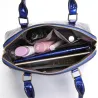 Skórzana torebka - crossbody - mała kopertówka - nadruk w kwiaty - komplet 3 sztukiZestawy