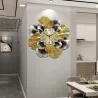 Ginkgo blad - luksuriøst vægur - quartz - 60cm