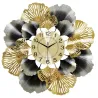 Ginkgo leaf quartz wall clock - 59*59cm
