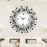 Nowoczesny kryształowy zegar ścienny - żelazny designZegary