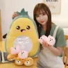 Fruit vegetable plush toy - with transparent pocket