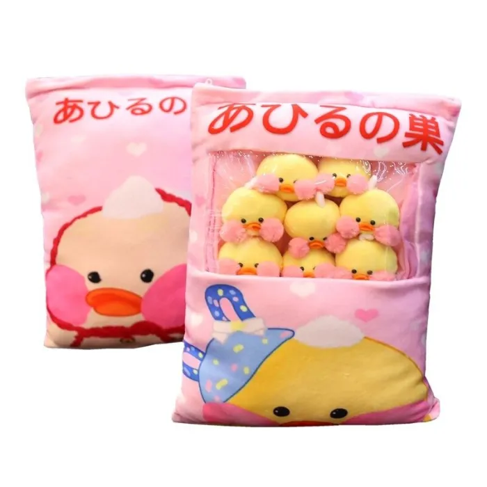 AlmohadasCute duck pillow with duck plush balls - 8pcs