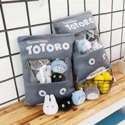 Totoro pude med blødt lille plys legetøj indeni - 8 stk