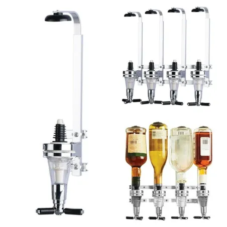 Vægmonteret vindispenser - 4 flasker - 25ml - 30ml - 45ml