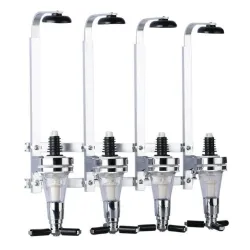 Vægmonteret vindispenser - 4 flasker - 25ml - 30ml - 45ml