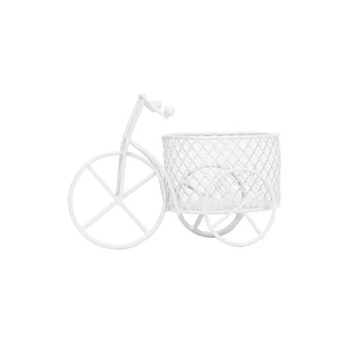 Vintage trehjulet cykel - jerncykel med kurv - opbevaringsbeholder - boligindretning
