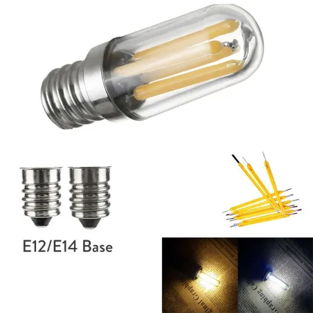E14 - E12 - 1W - 2W - 4W - LED - køle/fryse mini pære - dæmpbar