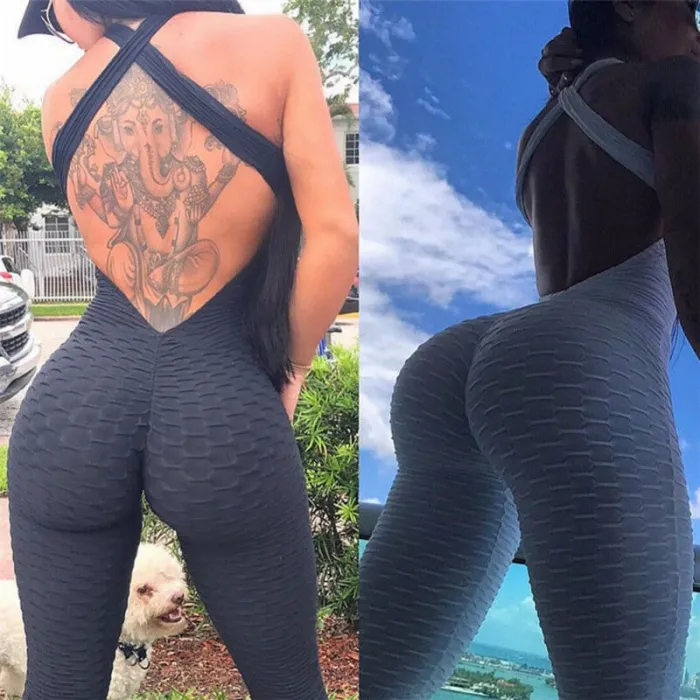 Ærmeløs jumpsuit til kvinder - bodysuit i ét stykke