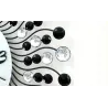 Modern crystal wall clock - iron art design