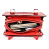 Leather handbag - crossbody - small clutch bag - geometric design - 3 pieces set