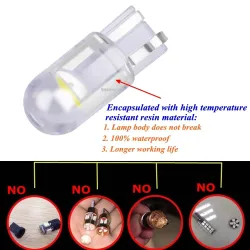 T10 - W5W WY5W 168 501 2825 COB - LED lys - bilpære - 10 stk.