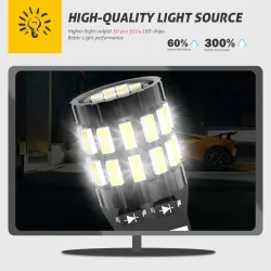 W5W - T10 - 12V - bil LED Canbus pære - 10 stk