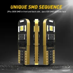 W5W - T10 - LED Canbus pære - 10 stk